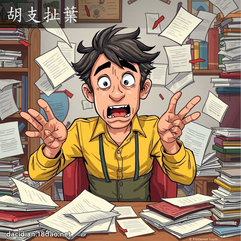 胡支扯叶 - 国语大辞典配图