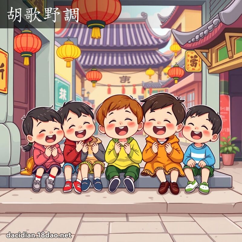 胡歌野調 - 國語大辭典配圖