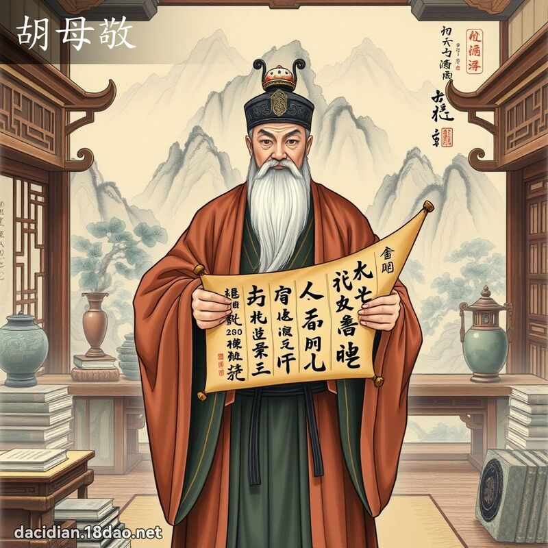 胡母敬 - 國語大辭典配圖