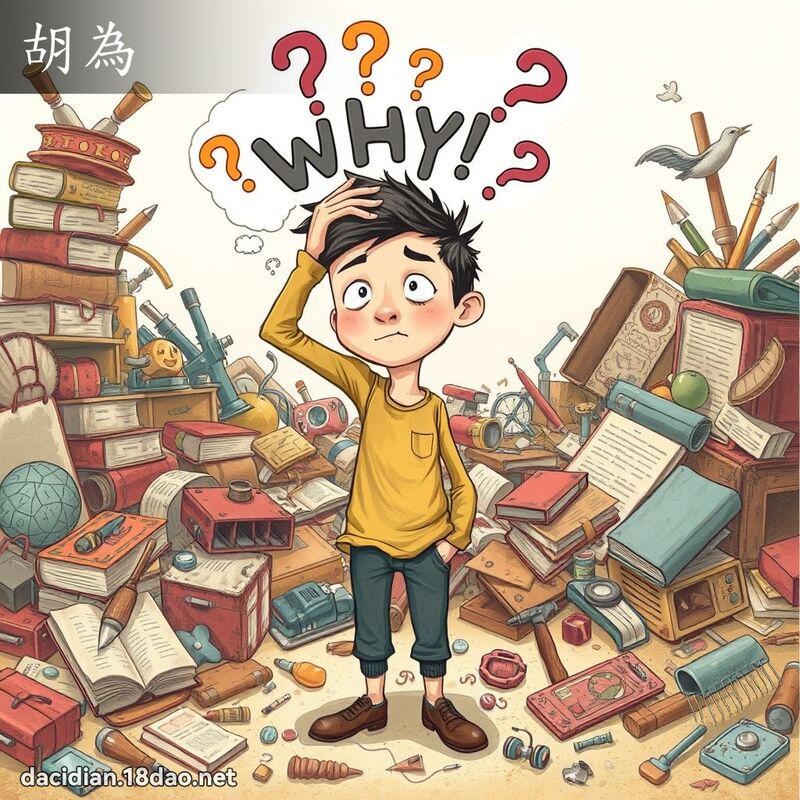 胡为 - 国语大辞典配图