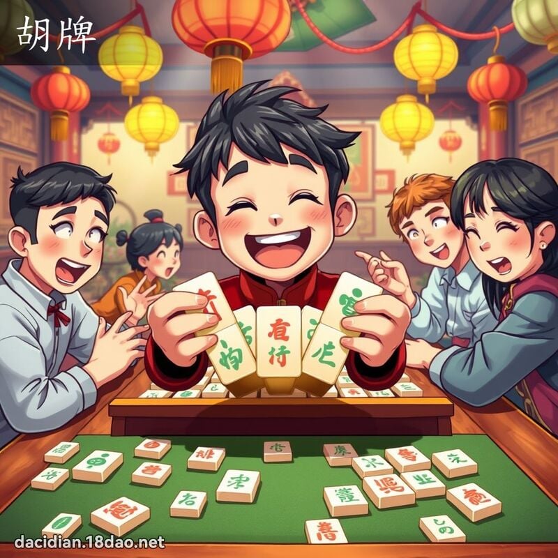 胡牌 - 国语大辞典配图