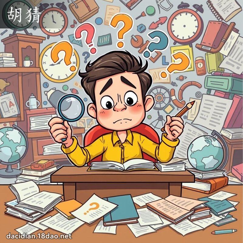 胡猜 - 國語大辭典配圖