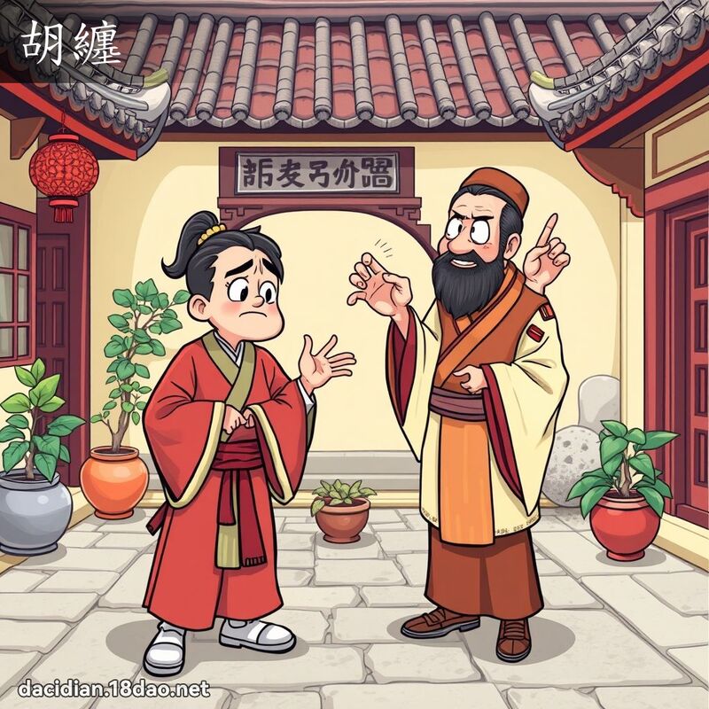 胡缠 - 国语大辞典配图