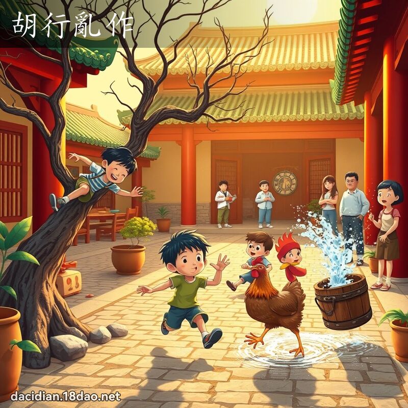 胡行乱作 - 国语大辞典配图
