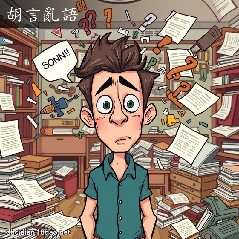 胡言乱语 - 国语大辞典配图