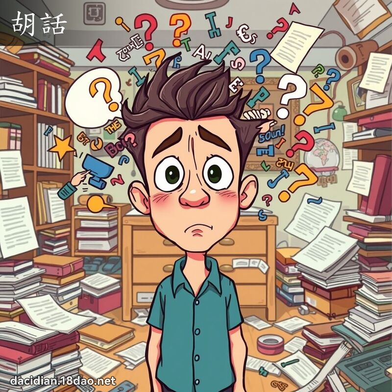 胡话 - 国语大辞典配图
