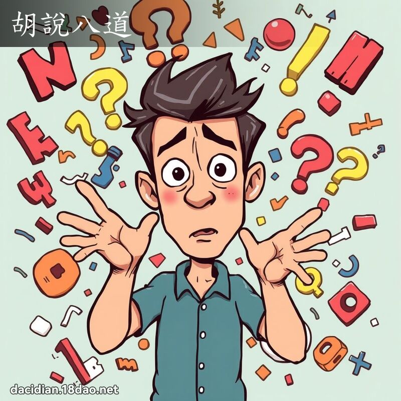 胡说八道 - 国语大辞典配图