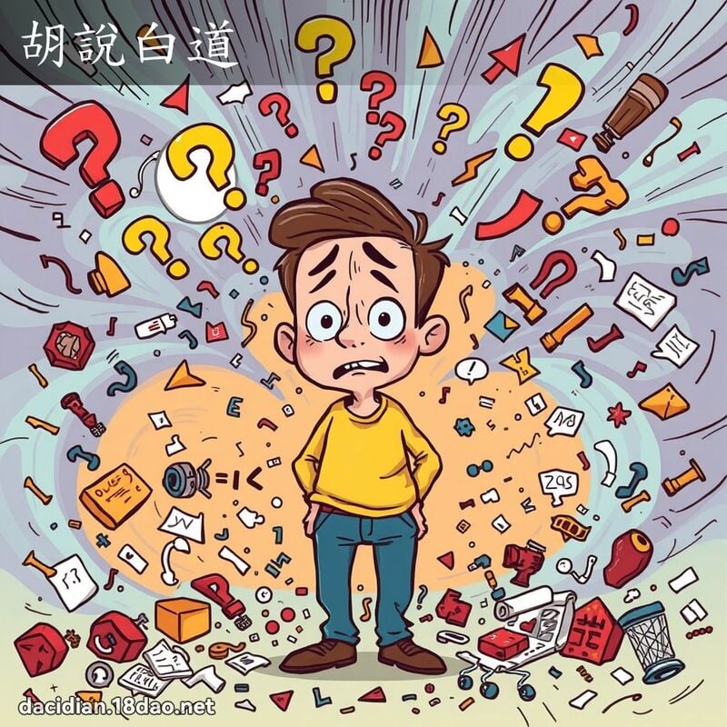 胡说白道 - 国语大辞典配图