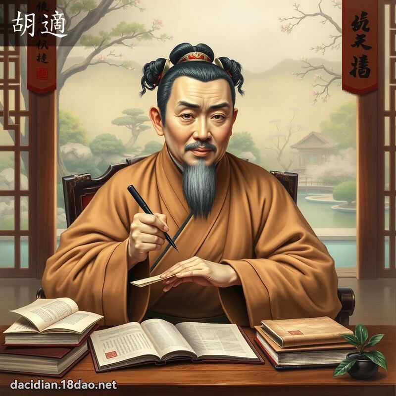 胡適 - 国语大辞典配图