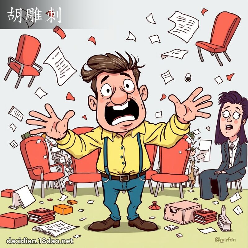 胡雕刺 - 国语大辞典配图