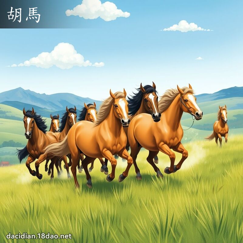 胡馬 - 國語大辭典配圖