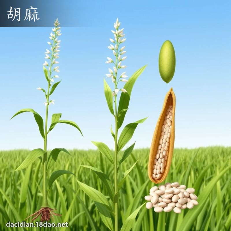 胡麻 - 國語大辭典配圖