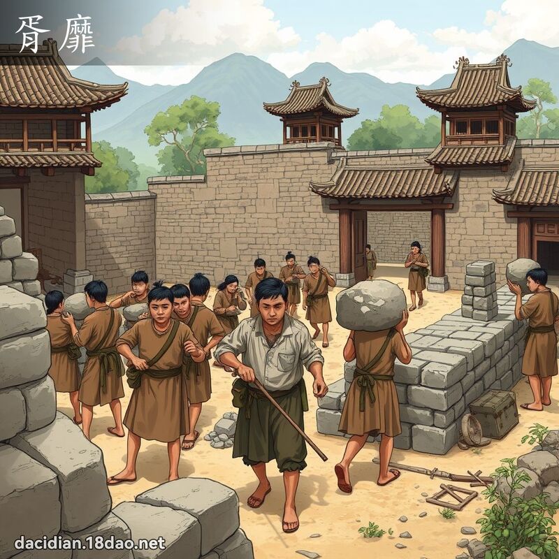 胥靡 - 國語大辭典配圖