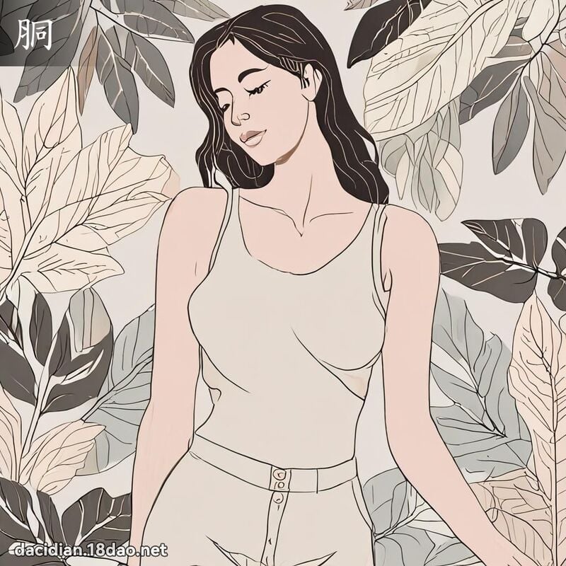 胴 - 國語大辭典配圖