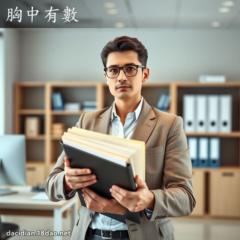 胸中有數 - 國語大辭典配圖