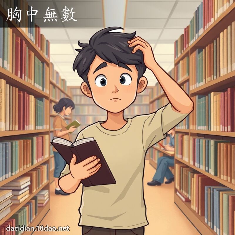 胸中无数 - 国语大辞典配图