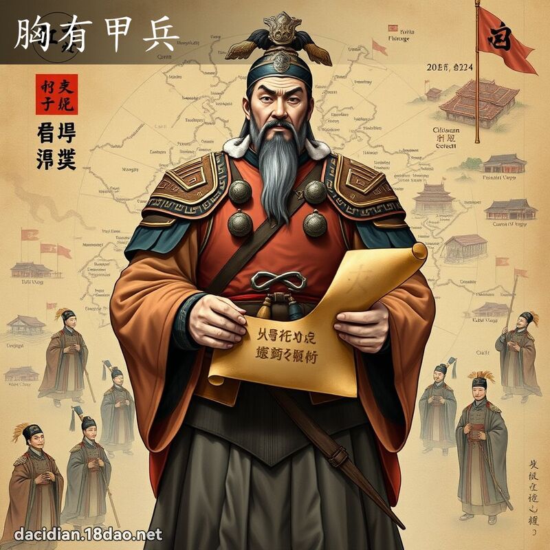 胸有甲兵 - 國語大辭典配圖