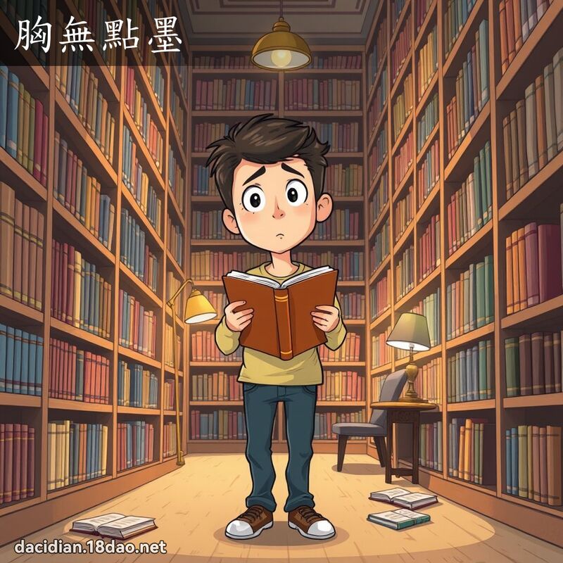 胸无点墨 - 国语大辞典配图