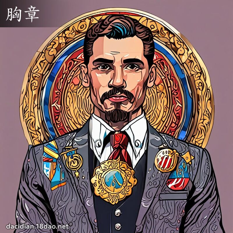胸章 - 国语大辞典配图
