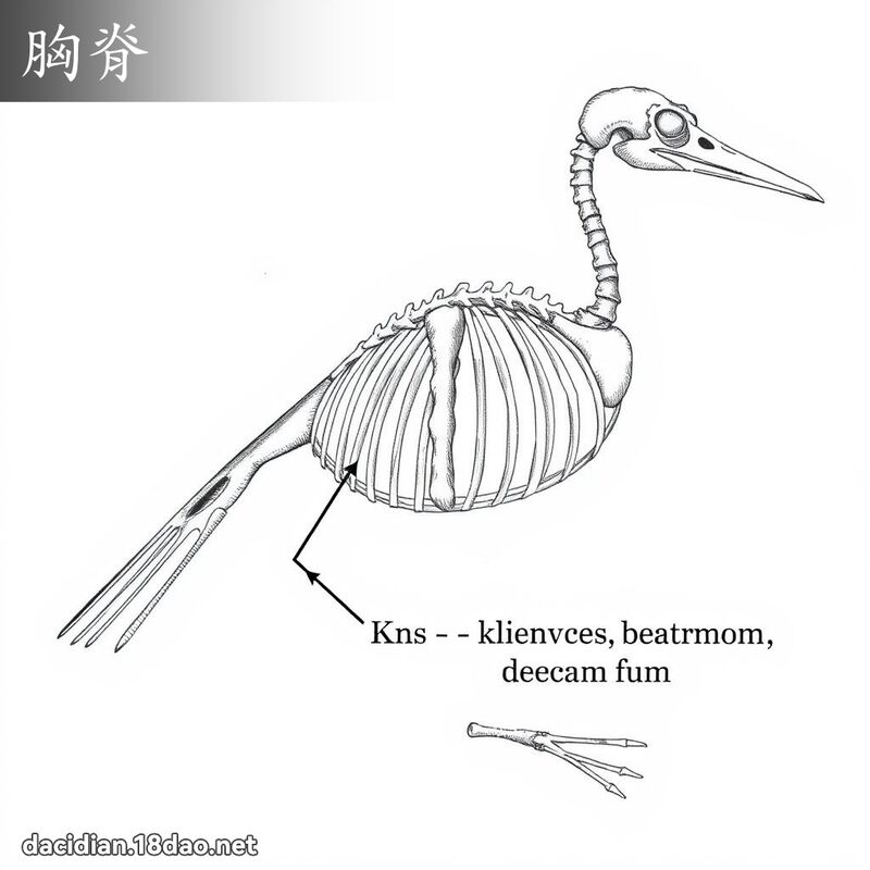 胸脊 - 國語大辭典配圖