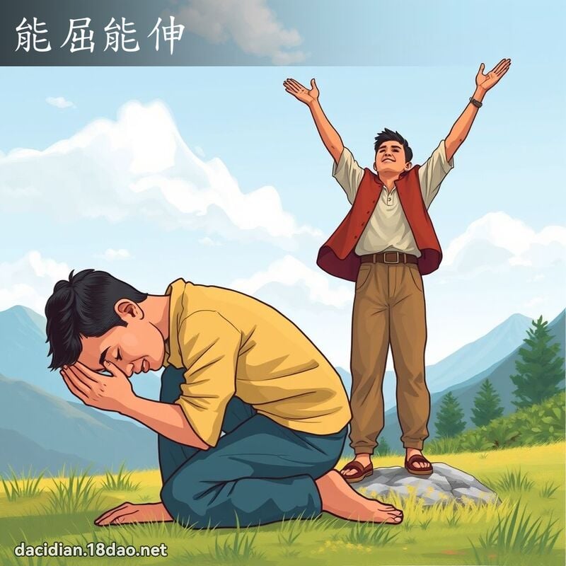 能屈能伸 - 國語大辭典配圖