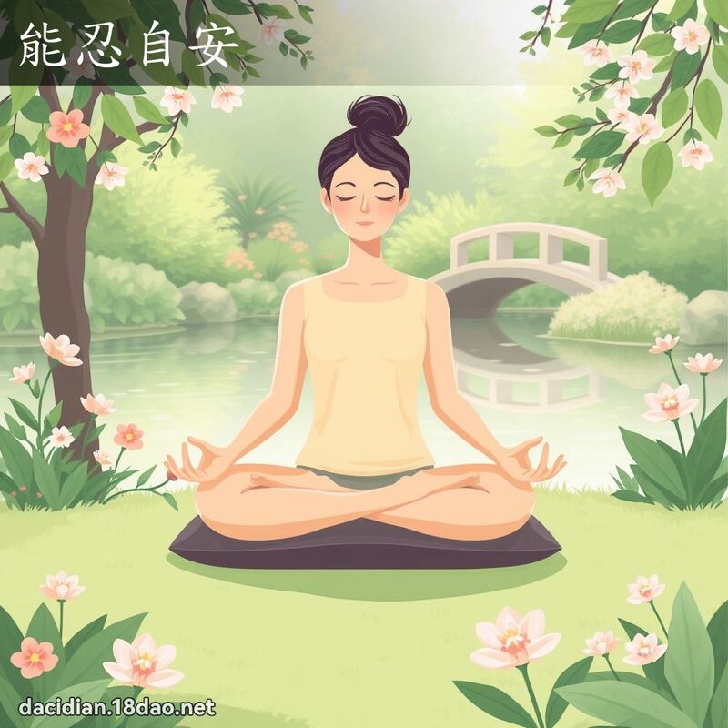 能忍自安 - 国语大辞典配图