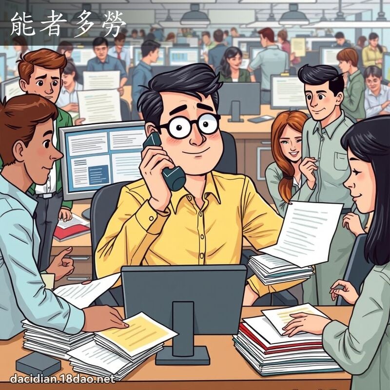 能者多劳 - 国语大辞典配图