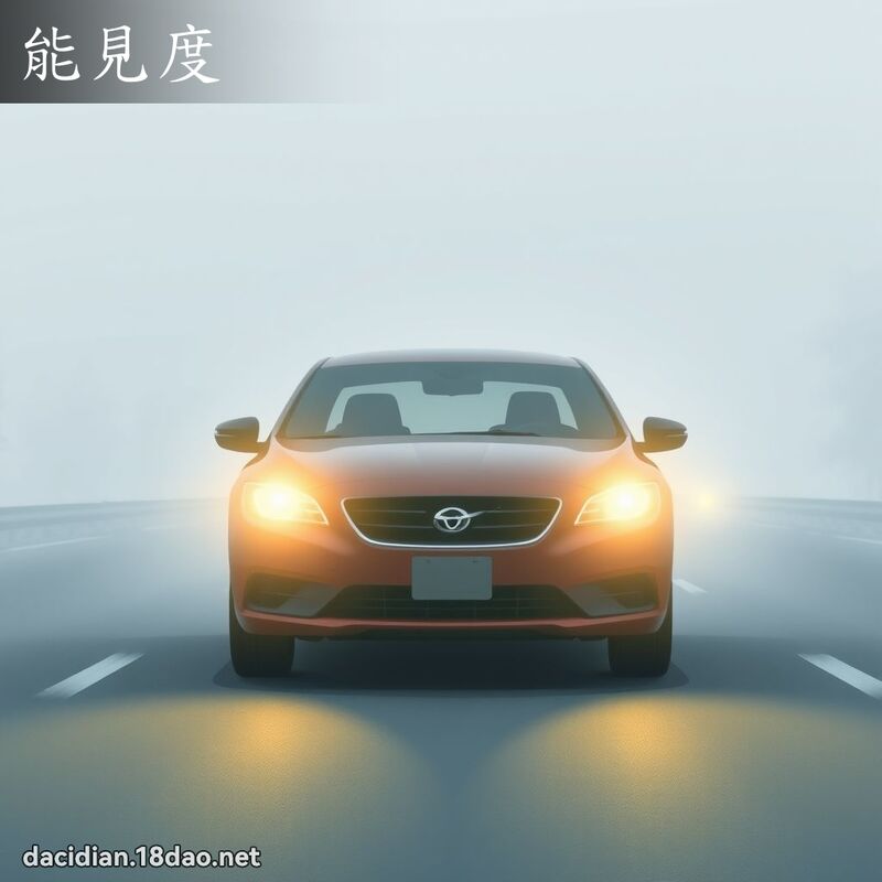 能見度 - 國語大辭典配圖