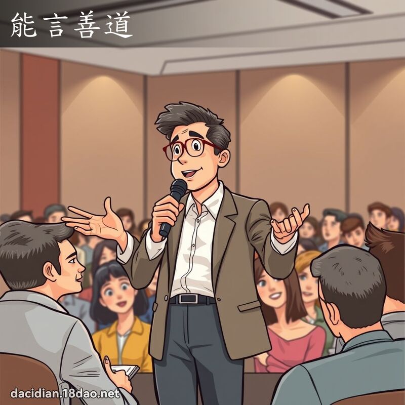 能言善道 - 國語大辭典配圖