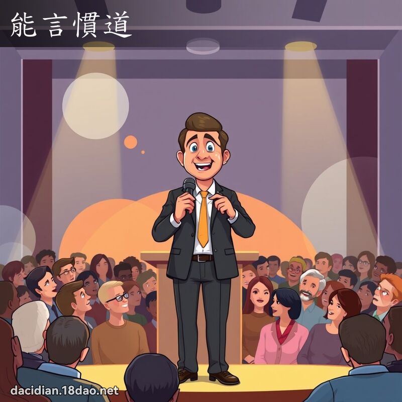 能言惯道 - 国语大辞典配图