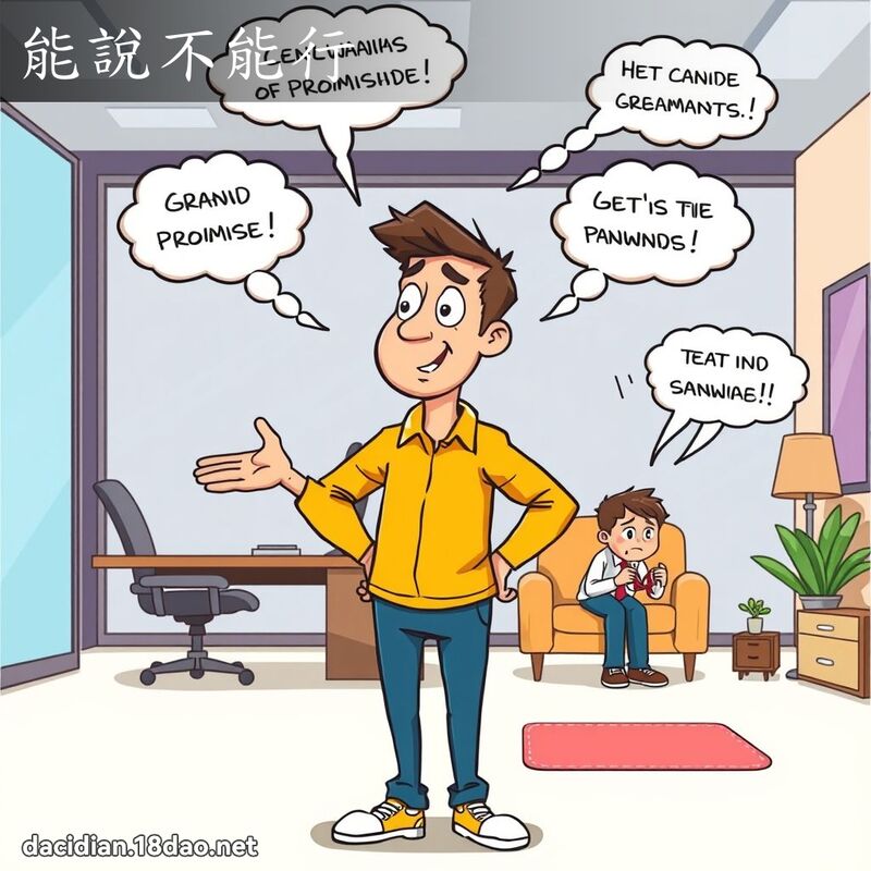 能說不能行 - 國語大辭典配圖