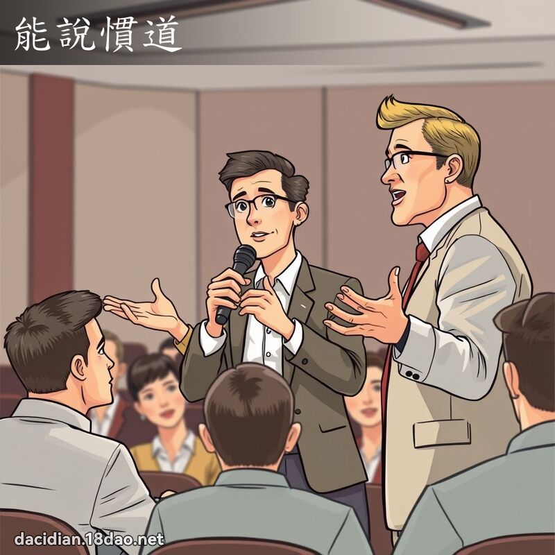 能說慣道 - 國語大辭典配圖