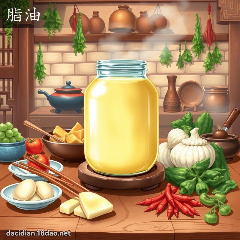 脂油 - 国语大辞典配图