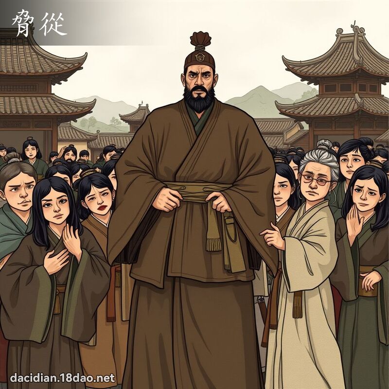 脅從 - 國語大辭典配圖