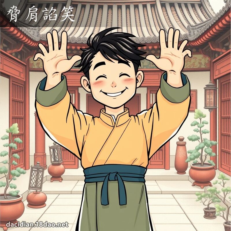 脅肩諂笑 - 國語大辭典配圖