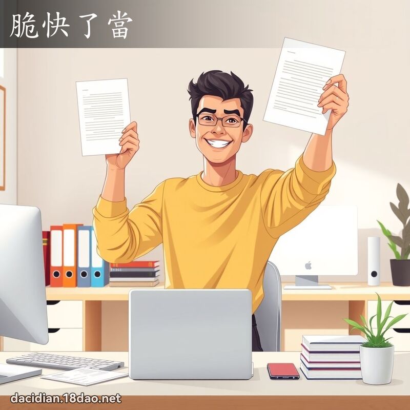 脆快了當 - 國語大辭典配圖