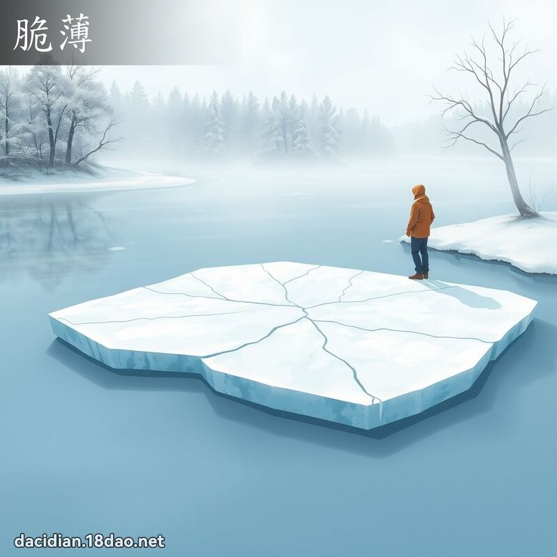 脆薄 - 国语大辞典配图