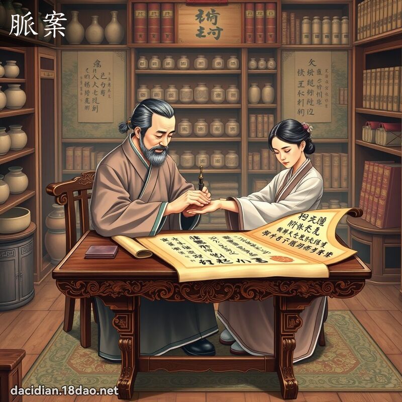 脈案 - 國語大辭典配圖