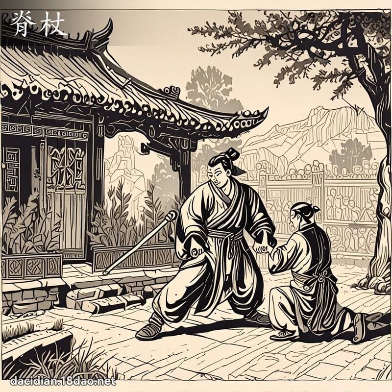 脊杖 - 國語大辭典配圖