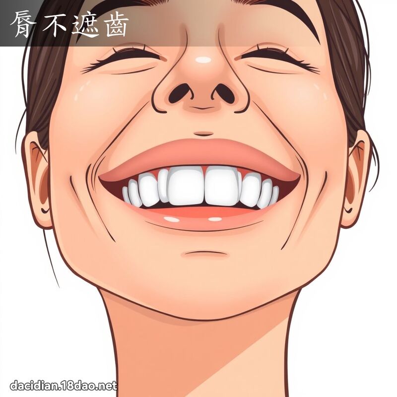 脣不遮齿 - 国语大辞典配图