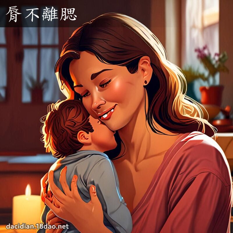 脣不离腮 - 国语大辞典配图