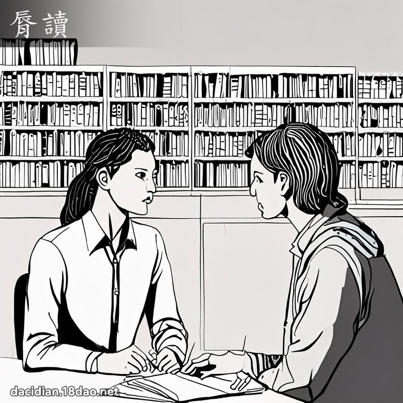 脣读 - 国语大辞典配图