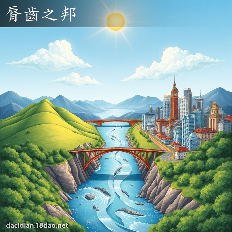 脣齿之邦 - 国语大辞典配图