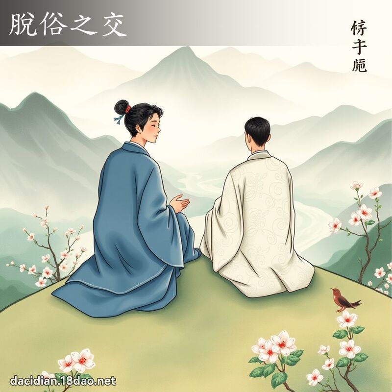 脱俗之交 - 国语大辞典配图