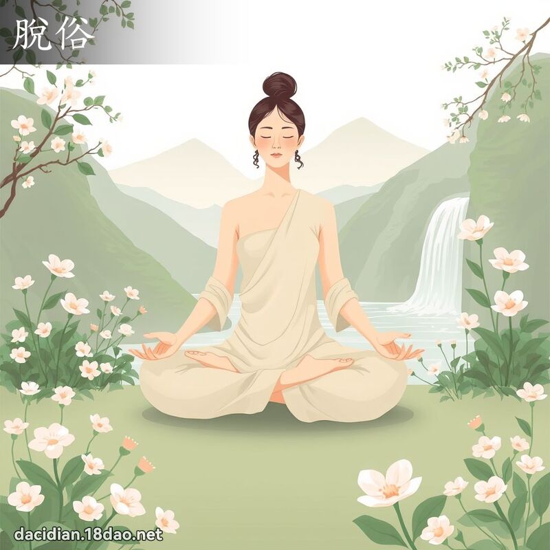 脫俗 - 國語大辭典配圖