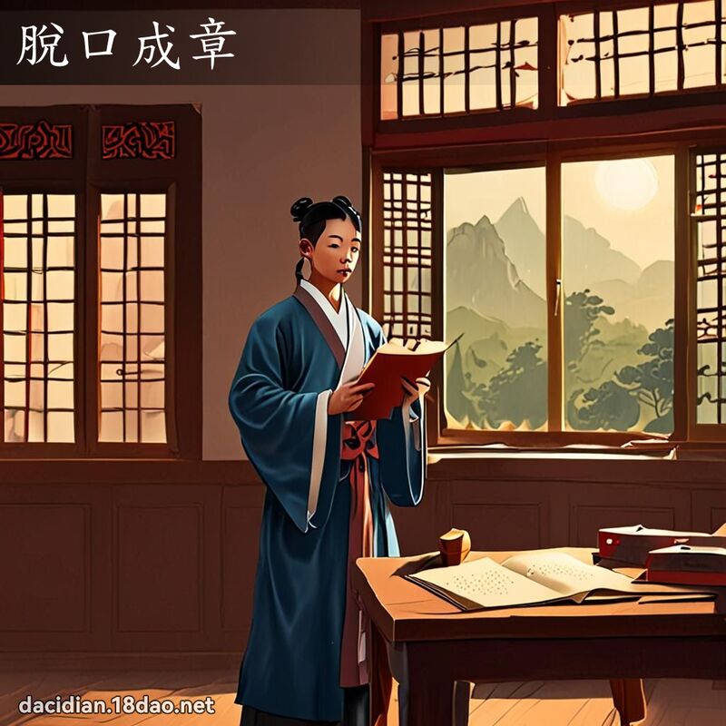 脱口成章 - 国语大辞典配图