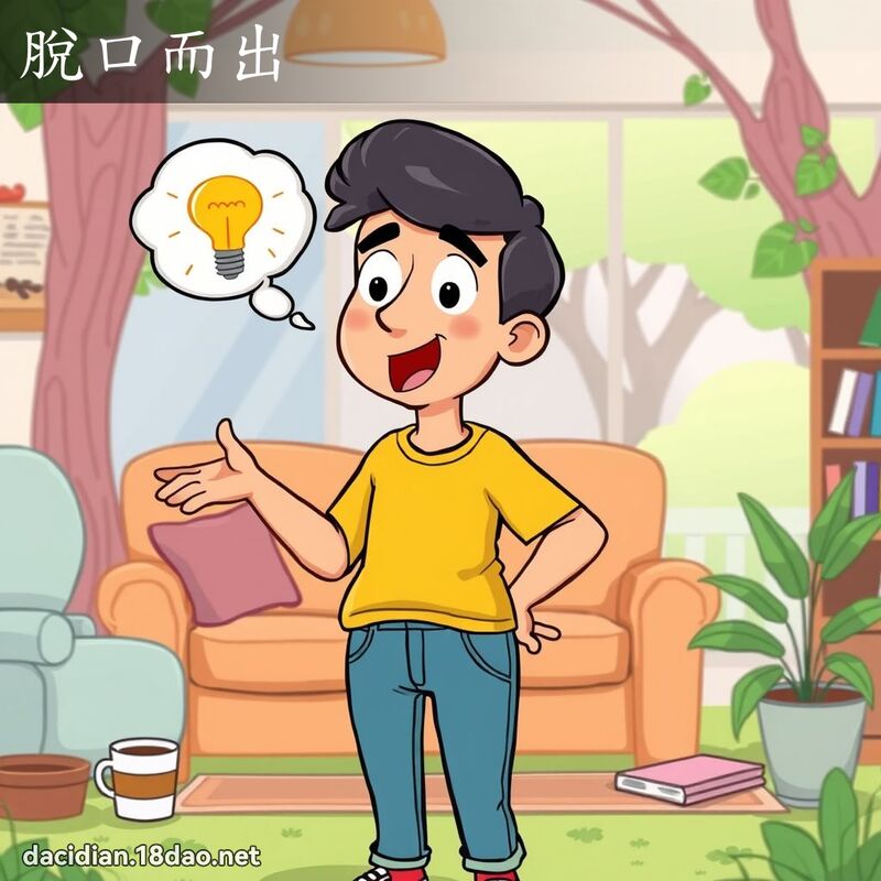 脱口而出 - 国语大辞典配图