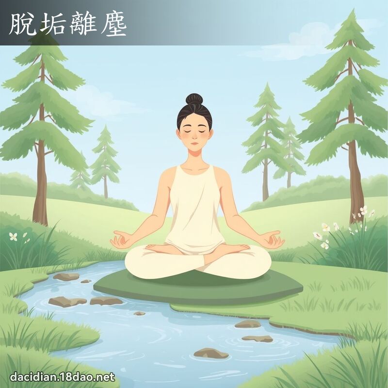 脱垢离尘 - 国语大辞典配图
