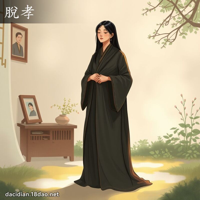 脱孝 - 国语大辞典配图
