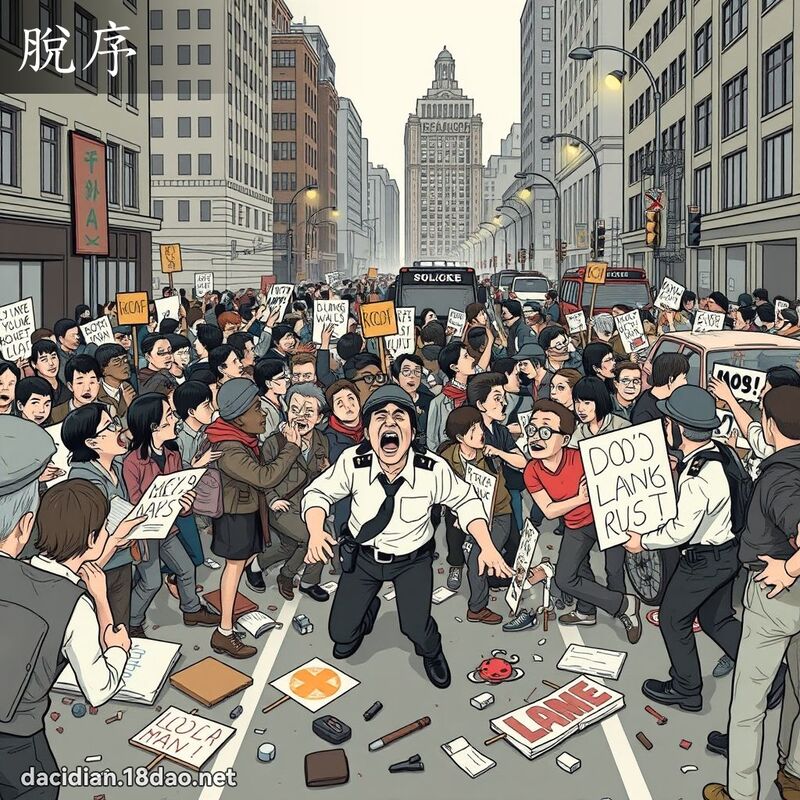 脱序 - 国语大辞典配图